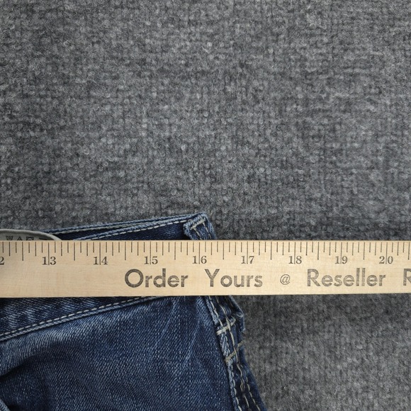 Ariat Jeans Mens 32x32 Blue Denim M4 Low Rise Boot Turnout Relaxed Western Work - Picture 7 of 13